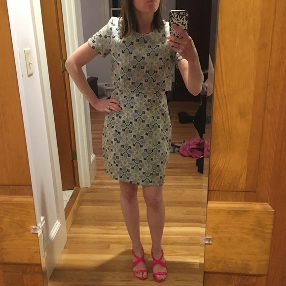 ASOS Mini Dress with Top overlay NWT XS - Picture 2 of 7